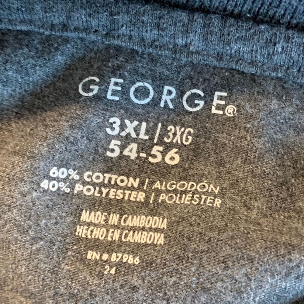 GEORGE Gray Polos Shirt Size 3XL - Picture 4 of 4